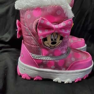 Disney Minnie Mouse Snow Boots Size Toddler 7